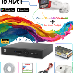 16 Kameralı Ses Kayıt Özellikli Güvenlik Kamerası Seti 005