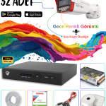 32 Kameralı Ses Kayıt Özellikli Güvenlik Kamerası Seti 005